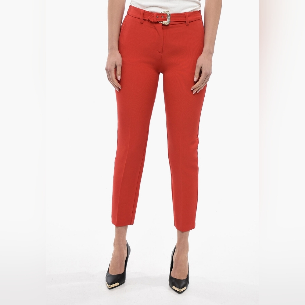 VERSACE JEANS COUTURE Pleated Cigarette Pants with BELT BRAND NEW